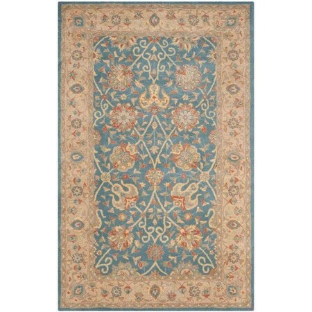Safavieh 8 ft.-3 in. x 11 ft. Large Rectangle Traditional Antiquity- Blue Hand Tufted Rug AT21E-9